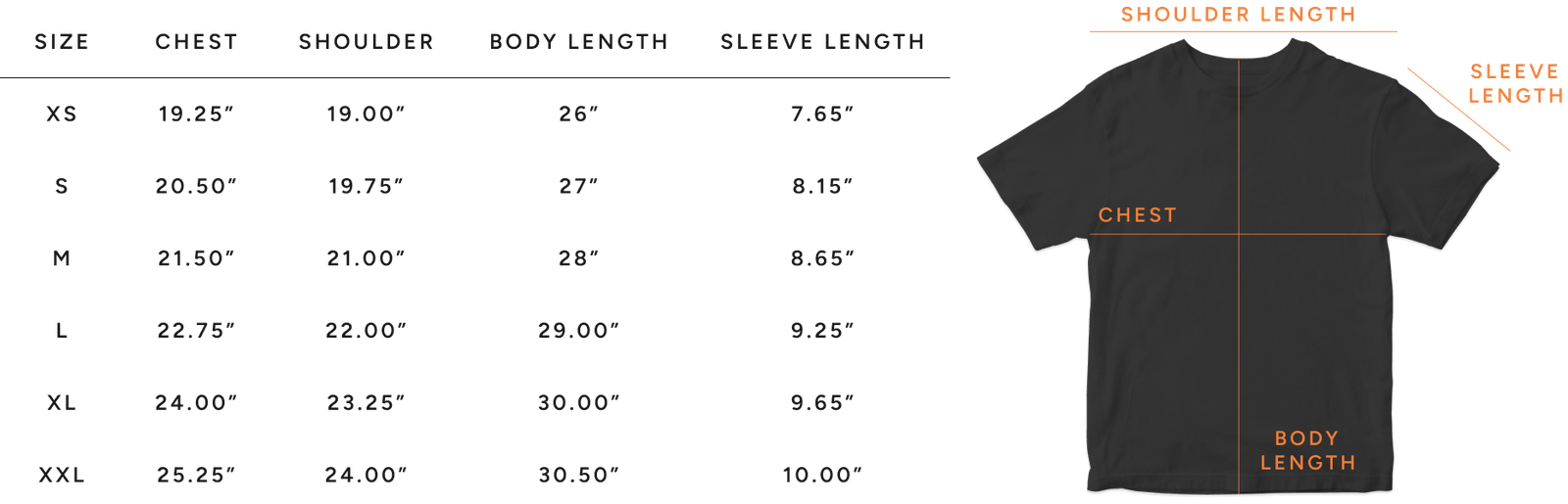 Size Chart 6