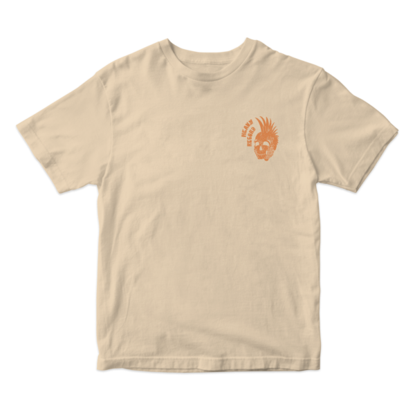 Heavy Record oversized tee - deadlift in beige